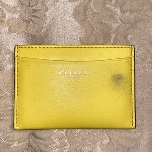Coach Lemon Color ID case